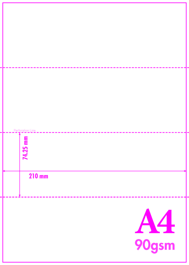 MICROPERFORATED A4 PAPER