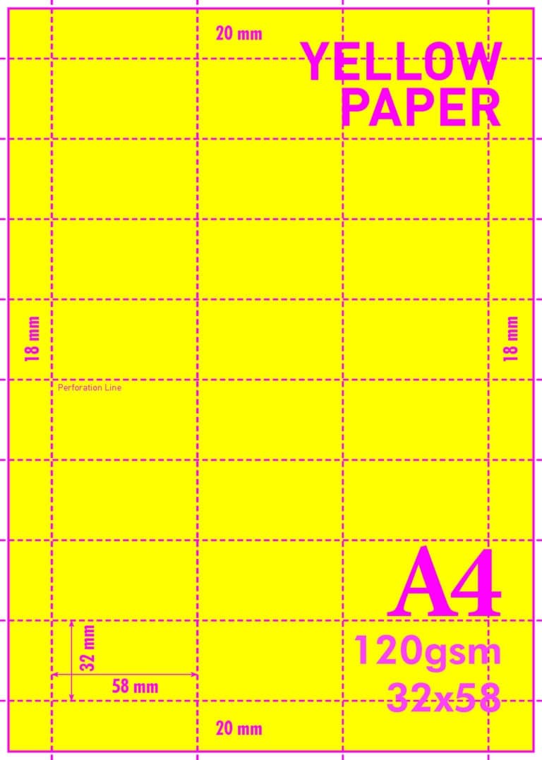 Yellow Shelf Edge Labels